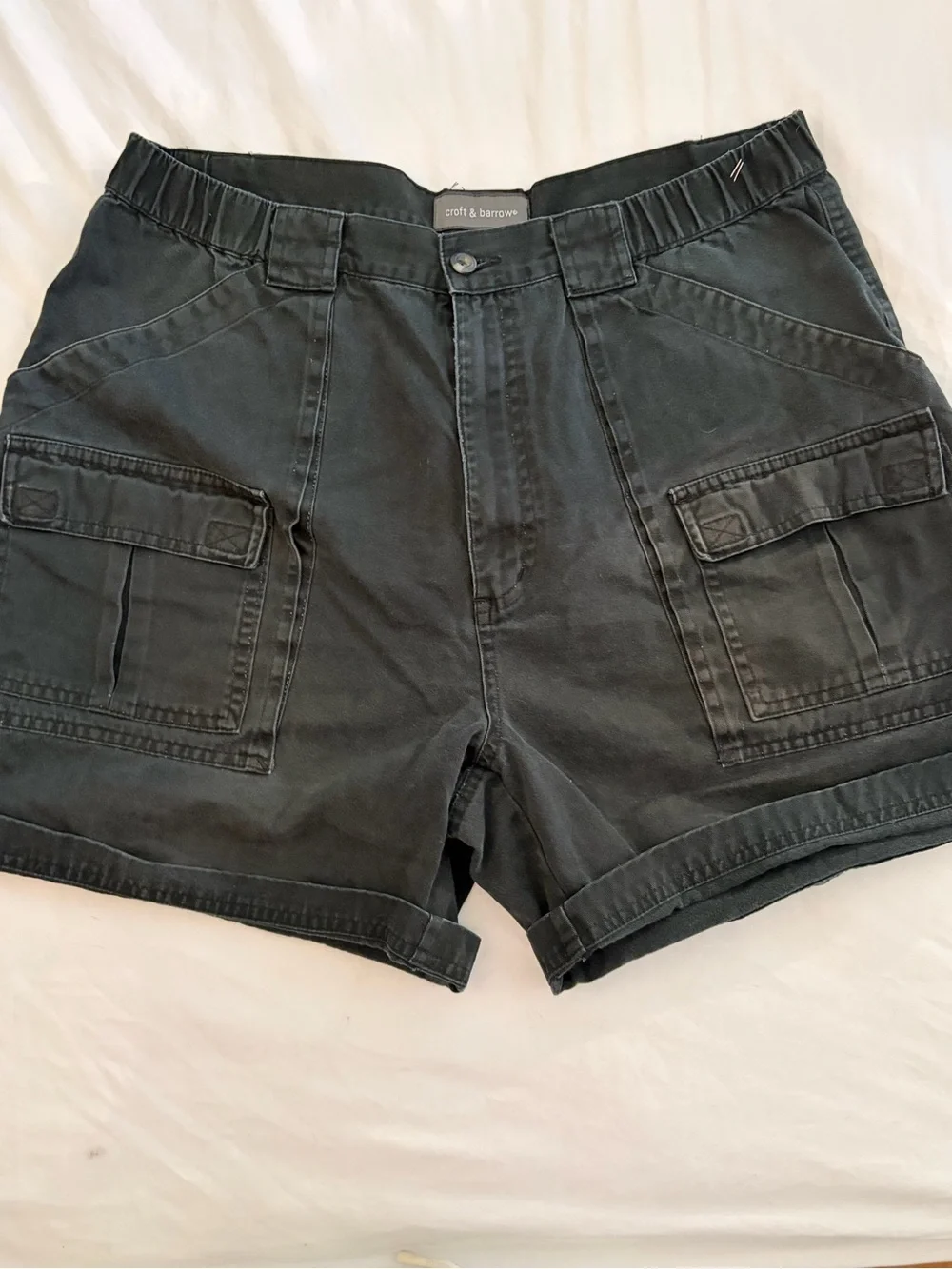 croft & barrow Black Cargo Pocket Shorts